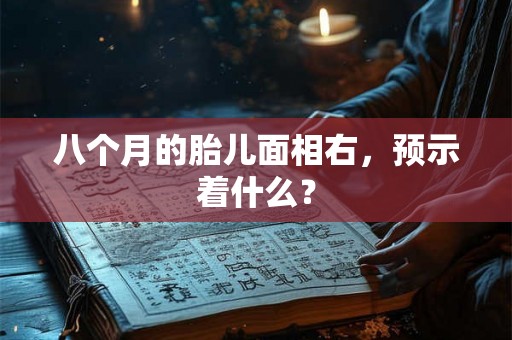 八个月的胎儿面相右，预示着什么？