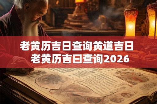 老黄历吉日查询黄道吉日  老黄历吉曰查询2026