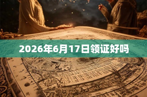 2026年6月17日领证好吗