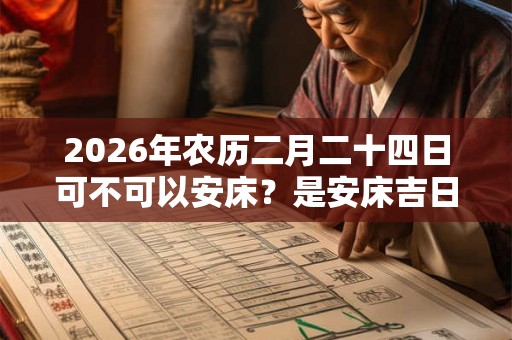 2026年农历二月二十四日可不可以安床？是安床吉日吗？