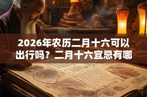 2026年农历二月十六可以出行吗？二月十六宜忌有哪些？