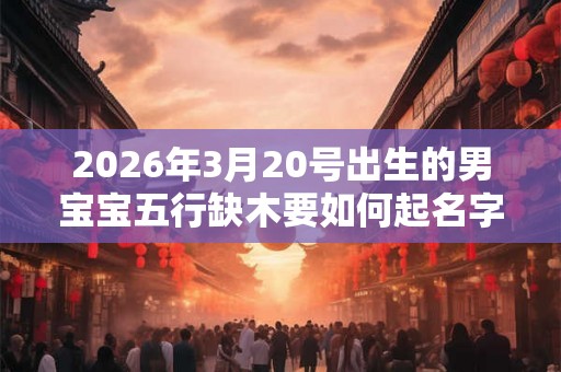 2026年3月20号出生的男宝宝五行缺木要如何起名字