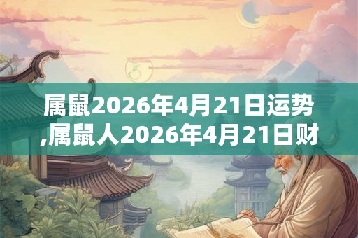 属鼠2026年4月21日运势,属鼠人2026年4月21日财运,生肖鼠2026年4月21日运势