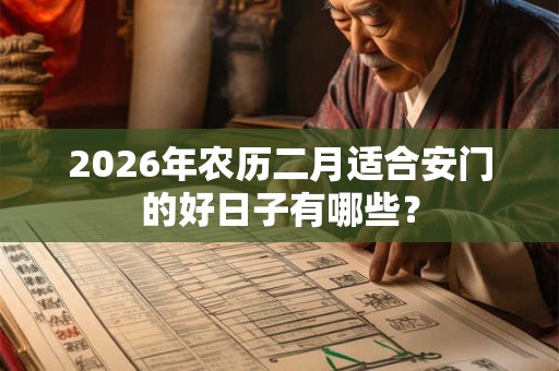 2026年农历二月适合安门的好日子有哪些？