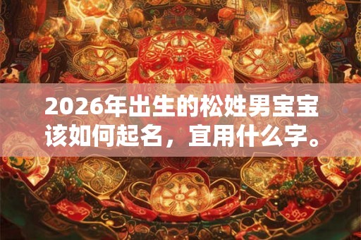 2026年出生的松姓男宝宝该如何起名,宜用什么字。 2026年出生的松姓男宝宝该如何起名,宜用什么字。