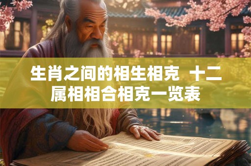 生肖之间的相生相克 十二属相相合相克一览表 生肖之间的相生相克 十二属相相合相克一览表