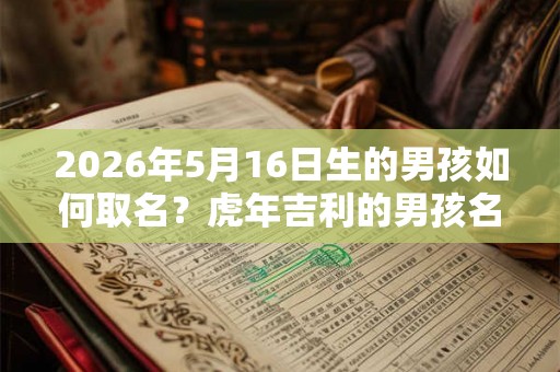 2026年5月16日生的男孩如何取名？虎年吉利的男孩名字推荐