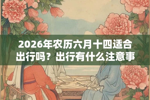 2026年农历六月十四适合出行吗？出行有什么注意事项？