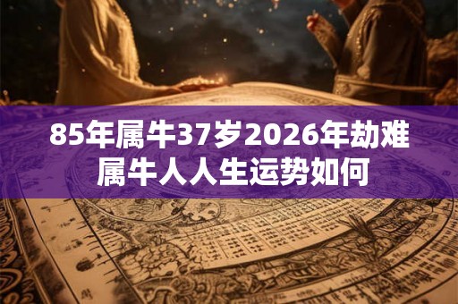 85年属牛37岁2026年劫难 属牛人人生运势如何