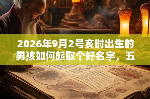 2026年9月2号亥时出生的男孩如何起取个好名字,五行属什么 2026年9月2号亥时出生的男孩如何起取个好名字,五行属什么
