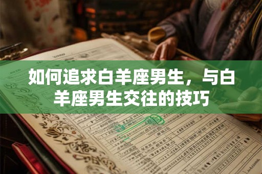如何追求白羊座男生,与白羊座男生交往的技巧 如何追求白羊座男生,与白羊座男生交往的技巧