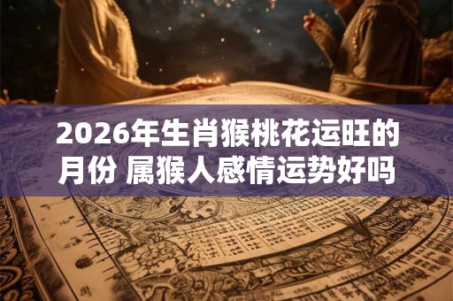 2026年生肖猴桃花运旺的月份 属猴人感情运势好吗 2026年生肖猴桃花运旺的月份 属猴人感情运势好吗