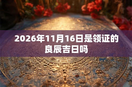 2026年11月16日是领证的良辰吉日吗