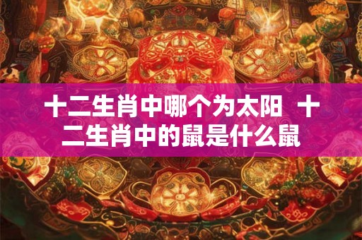 十二生肖中哪个为太阳  十二生肖中的鼠是什么鼠