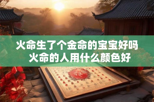 火命生了个金命的宝宝好吗  火命的人用什么颜色好