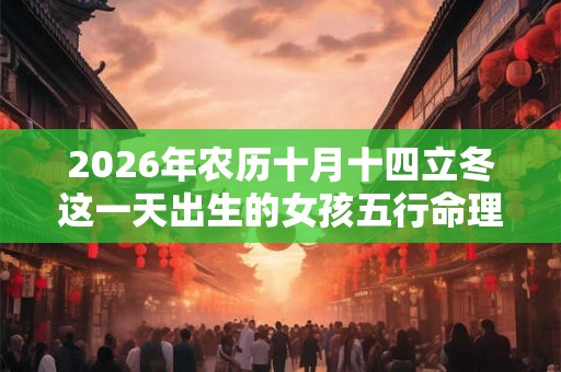2026年农历十月十四立冬这一天出生的女孩五行命理查询 2026年农历十月十四立冬这一天出生的女孩五行命理查询