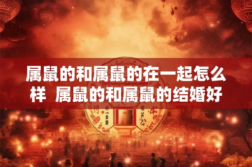 属鼠的和属鼠的在一起怎么样  属鼠的和属鼠的结婚好吗