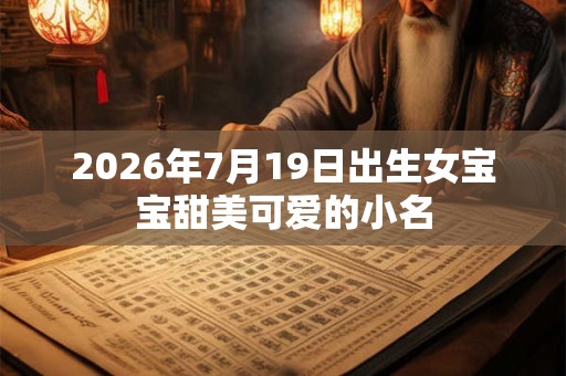 2026年7月19日出生女宝宝甜美可爱的小名