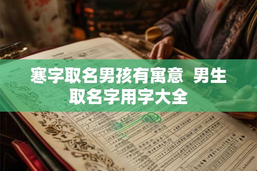 寒字取名男孩有寓意  男生取名字用字大全