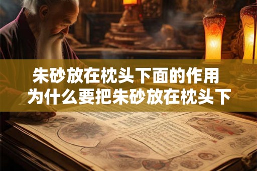 朱砂放在枕头下面的作用 为什么要把朱砂放在枕头下面