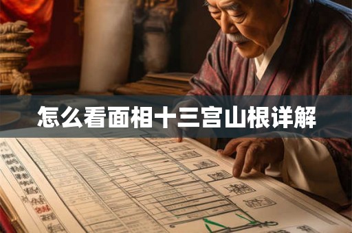 怎么看面相十三宫山根详解