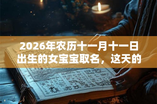 2026年农历十一月十一日出生的女宝宝取名，这天的日子怎么样？