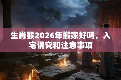 生肖猴2026年搬家好吗,入宅讲究和注意事项 生肖猴2026年搬家好吗,入宅讲究和注意事项