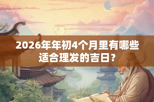 2026年年初4个月里有哪些适合理发的吉日？