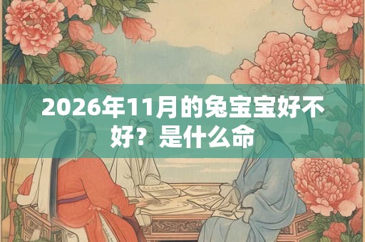 2026年11月的兔宝宝好不好？是什么命