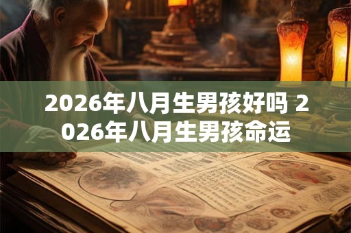 2026年八月生男孩好吗 2026年八月生男孩命运 2026年八月生男孩好吗 2026年八月生男孩命运