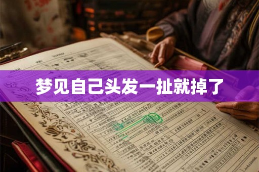 梦见自己头发一扯就掉了