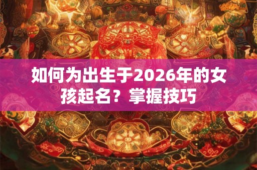 如何为出生于2026年的女孩起名?掌握技巧 如何为出生于2026年的女孩起名?掌握技巧