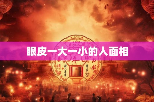 眼皮一大一小的人面相 眼皮一大一小的人面相
