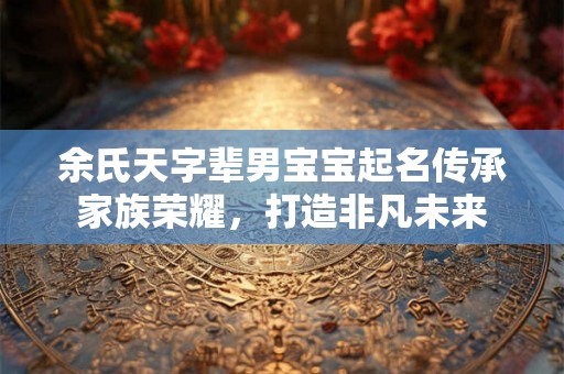 余氏天字辈男宝宝起名传承家族荣耀,打造非凡未来 余氏天字辈男宝宝起名传承家族荣耀,打造非凡未来
