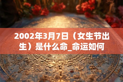 2002年3月7日（女生节出生）是什么命_命运如何