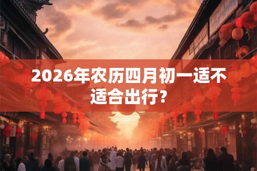 2026年农历四月初一适不适合出行？
