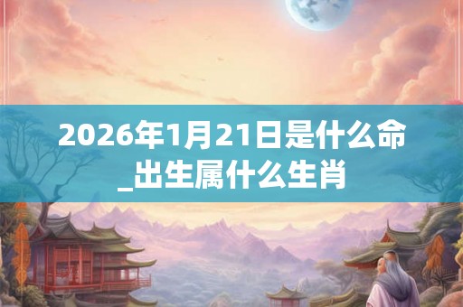 2026年1月21日是什么命_出生属什么生肖