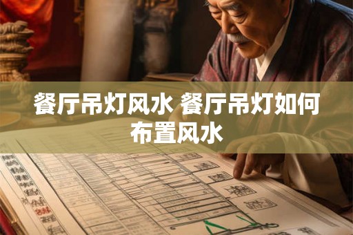 餐厅吊灯风水 餐厅吊灯如何布置风水