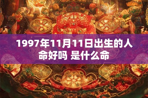 1997年11月11日出生的人命好吗 是什么命