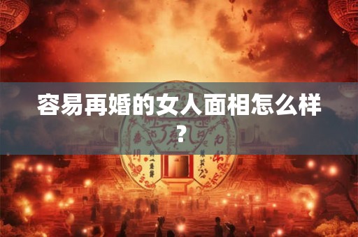 容易再婚的女人面相怎么样? 容易再婚的女人面相怎么样?