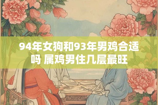 94年女狗和93年男鸡合适吗 属鸡男住几层最旺