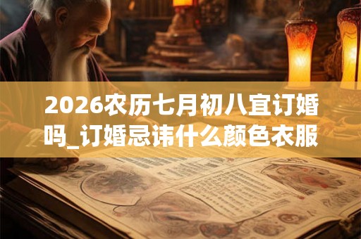 2026农历七月初八宜订婚吗_订婚忌讳什么颜色衣服