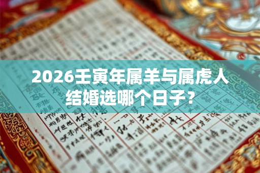 2026壬寅年属羊与属虎人结婚选哪个日子？