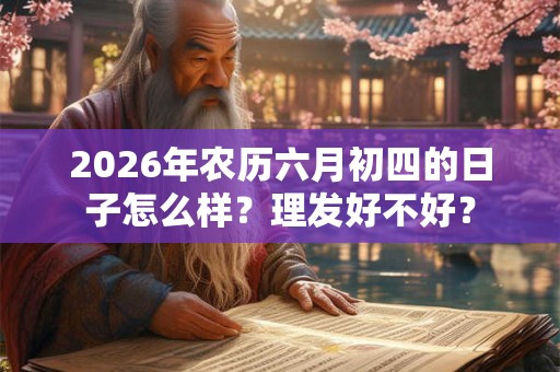 2026年农历六月初四的日子怎么样？理发好不好？