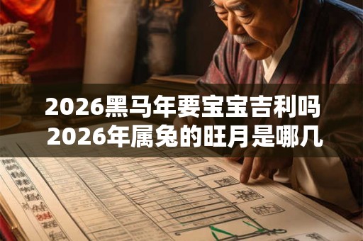 2026黑马年要宝宝吉利吗 2026年属兔的旺月是哪几个月