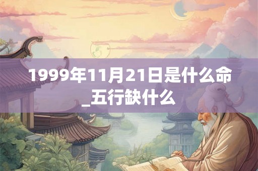 1999年11月21日是什么命_五行缺什么