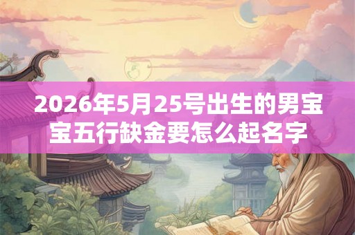 2026年5月25号出生的男宝宝五行缺金要怎么起名字 2026年5月25号出生的男宝宝五行缺金要怎么起名字