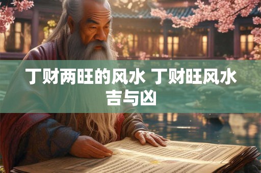 丁财两旺的风水 丁财旺风水吉与凶