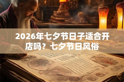 2026年七夕节日子适合开店吗？七夕节日风俗