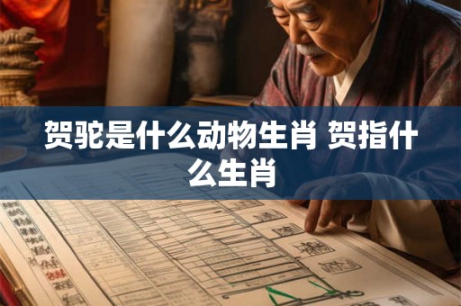 贺驼是什么动物生肖 贺指什么生肖